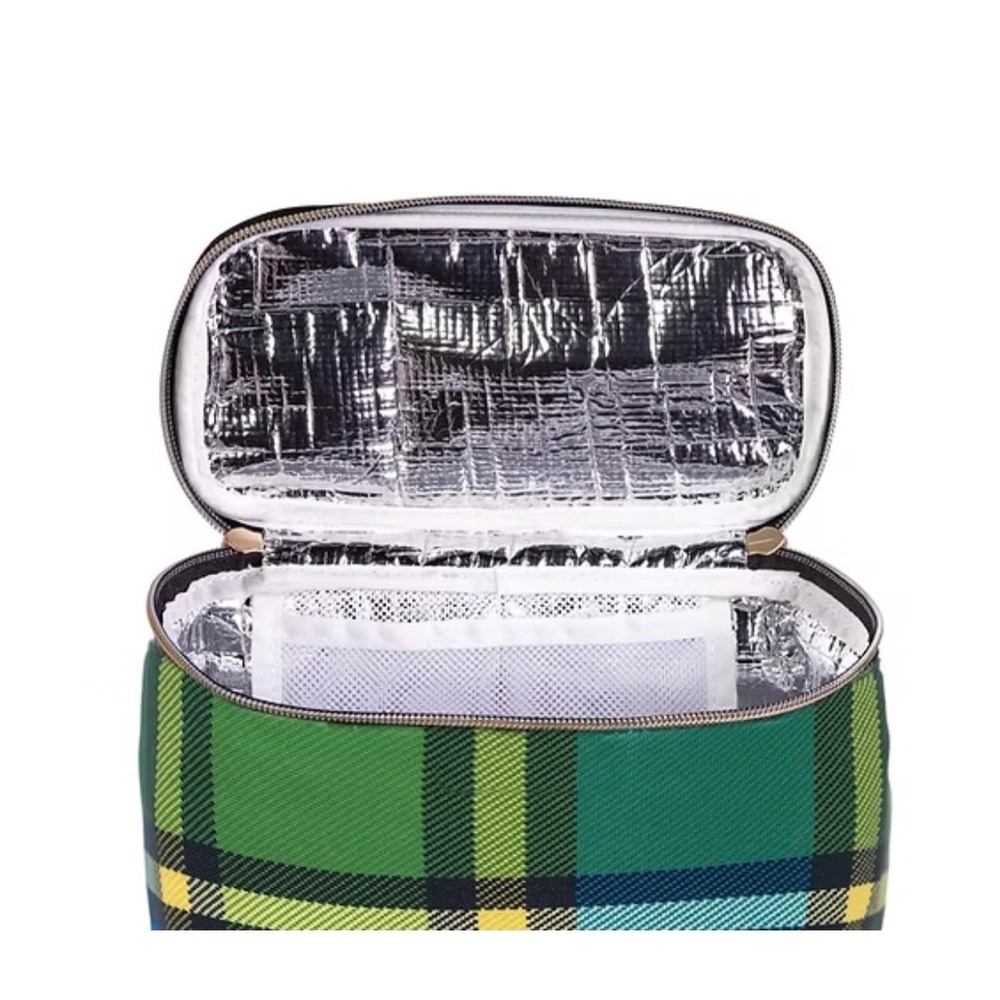 Kate Spade New York Grand Plaid Duo Insulated Lunch Tote NEW - Picture 3 of 5